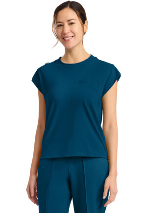 BLUSA MUJER CHEROKEE ACHIEVE - Color Azul Caribe